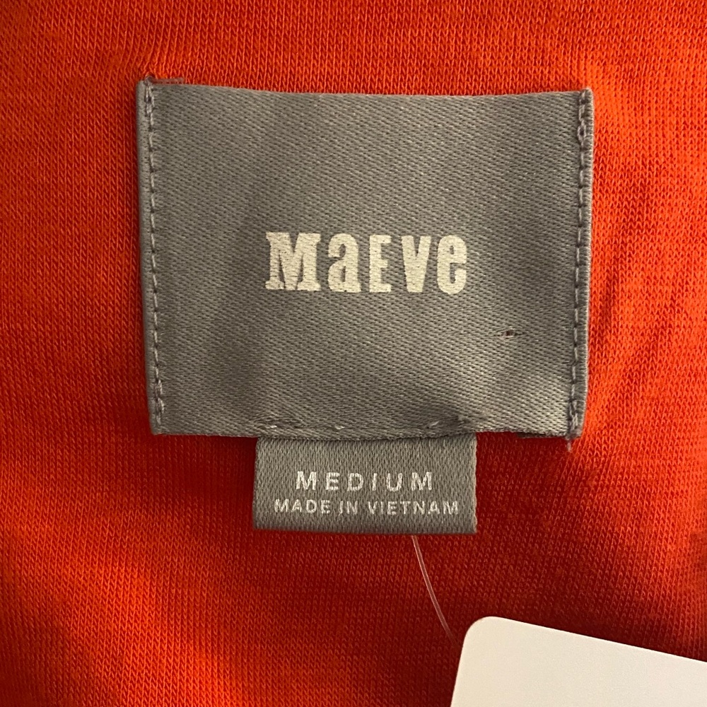[[Anthropologie]] Maeve Coral Scalloped Dress, Size Medium - Picture 12 of 13